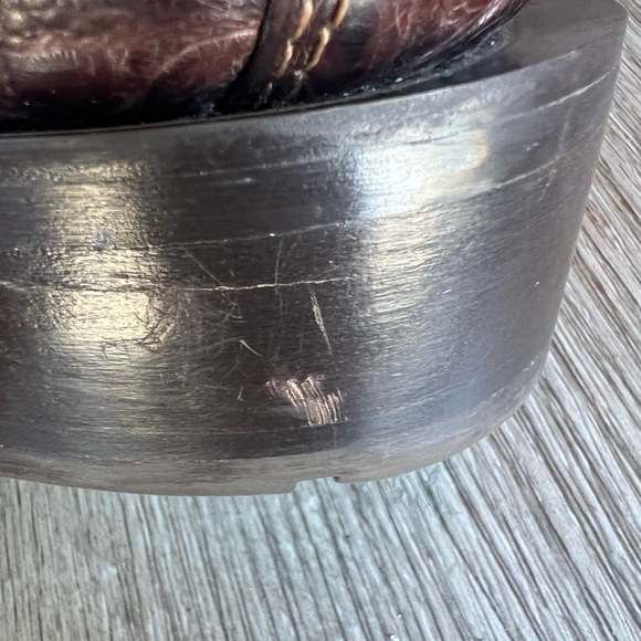 Ariat Double Down genuine caiman belly square toe 9D - Picture 7 of 9